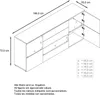 Vladon Sideboard Rova,  Germany, Kommode mit 4 Türen und 4 Produktbild-Vorschau 6