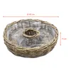 Rattan Blumenschale natur mit Folie für Außen - 40 cm - Produktbild-Vorschau 2