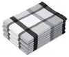 4er Set Geschirrtücher Baumwolle, 50x70 cm, schwarz-kariert Produktbild-Vorschau 1