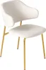 Design Stuhl VOGUE weiß Bouclé goldene Metallbeine Produktbild-Vorschau 10