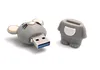 Onwomania Maus Tier Mäusschen Ratte grau USB Stick USB Produktbild-Vorschau 3