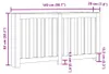 vidaXL Panele grzejnikowe białe 149x20x82 cm materiał Podgląd zdjęcia produktu 6