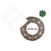 Jutový koberec, kulatý, Ø 120 cm, geometrický vzor Náhled obrázku produktu 4