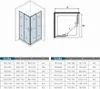 80X80cm Duschabtrennung Schiebetür 6mm NANO-ESG Dusche Produktbild-Vorschau 7