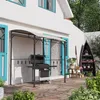 Grillpavillon mit 10 Haken, Gartenpavillon Stahlrahmen Produktbild-Vorschau 1