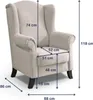 Ohrensessel LEONARDO Relax Sessel für Wohnzimmer, Produktbild-Vorschau 4