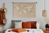 MuchoWow® Wandteppich Wandbehang Weltkarte - Buchstaben - Produktbild-Vorschau 5