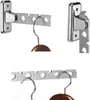 Collage of wall-mounted clothes hangers with hooks. Produktbild-Vorschau