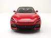 A front view of a red Ferrari Purosangue model car on a white background. Anteprima dell’immagine prodotto