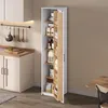 Armoire haute 40x40x183, avec étagères derrière la porte, Voir les images du produit 2