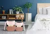 Hocker Zora 100 2er-Set Rosa / Gold / Altrosa Produktbild-Vorschau 4