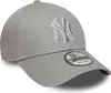 New York Yankees Kappe, New Era, 9FORTY, Pop-Umriss, grau Produktbild-Vorschau 3