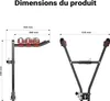 Wiltec Porte vélos d’attelage – capacité 3 vélos, 45 kg – Voir les images du produit 3