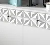 Waschbeckenunterschrank "Relief" in weiß Hochglanz mit 3-D Produktbild-Vorschau 3