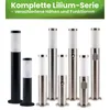 Lampa Ogrodowa Zewnętrzna E27 INOX SŁUPEK 45cm z Czujnikiem Podgląd zdjęcia produktu 8