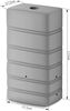 Regentonne eckig NEPTUN 450 L grau Regentonne Kaufland.de