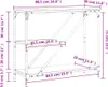 vidaXL Stolik konsola dąb sonoma 88,5x30x75 cm materiał Podgląd zdjęcia produktu 8