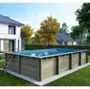 Piscina in legno AQUA 8.5 x 4.35 - H.1.45 m, azzurro Anteprima dell’immagine prodotto 3