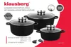 8-Teiliges Set. Klausberg Granit Töpfe Kb-7359 Produktbild-Vorschau 3