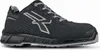 A side view of a black and gray safety shoe. Produktbild-Vorschau