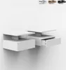 Lot de 2 tables de chevet murales avec tiroir pour la Voir les images du produit 6