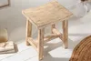 riess-ambiente Hocker FINCA 40cm beige massives Mangoholz Produktbild-Vorschau 4