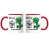 Konnte Hände nicht waschen T-Rex Tasse Rot Tyrannosaurus Produktbild-Vorschau 3