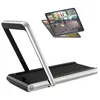 A smart treadmill with a tablet displaying a fitness app. Anteprima dell’immagine prodotto