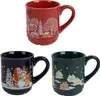 BURI 1x Weihnachtsbecher 200ml mit Griff Kaffeebecher Produktbild-Vorschau 1