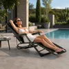 Klappbare Gartenliege Relaxliege Liegestuhl Balkonstuhl Mit Produktbild-Vorschau 3