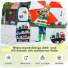 COSTWAY 2ks dětský kufr + batoh, dětský vozík z plastu, Náhled obrázku produktu 6