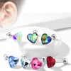 Helix & Tragus Ohr Piercing „Kristall Herz“ Clear Produktbild-Vorschau 2