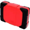 A red and black tool case shown from a diagonal angle on a white background. Produktbild-Vorschau