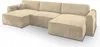 Masseno Ecksofa FENTO M mit Schlaffunktion U-Form, Sofa mit Produktbild-Vorschau 2