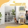PawHut Türschutzgitter für Hunde 76-104cm schließbar Produktbild-Vorschau 8