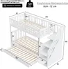 Flieks Etagenbett 90x200cm mit Ausziehbett, Kinderbett Produktbild-Vorschau 7