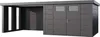 Telluria Metallgerätehaus Classico 3330 mit Lounge Anbau Produktbild-Vorschau 1