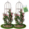 TTL GARDEN Rankhilfe Obelisk XL 195x40cm braun 2er Set – Produktbild-Vorschau 1