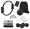 Relaxdays Pilates Set, 11-delig, inclusief ring, bal, 4 Productafbeelding-voorbeeld 10