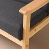 sweeek -  2-Sitzer Sitzbank mit Stoffbezug und Holzbeinen - Produktbild-Vorschau 5