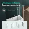 Mai&Mai Badewannenfaltwand, 6mm Sicherheitsglas Klarglas, Produktbild-Vorschau 3
