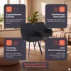 SalesFever Polsterstuhl 2er Set mit Armlehnen | Bezug Produktbild-Vorschau 4
