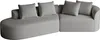 Chenille sofa Modernes, gepolstertes, übergroßes Ecksofa,  Produktbild-Vorschau 4