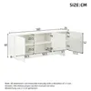 Merax Hochglanz Sideboard mit 3 Türen und 6 Fächern, Produktbild-Vorschau 8