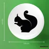 Huuraa Button Eichhörnchen Silhouette 59mm rund mit Produktbild-Vorschau 3