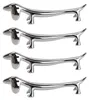 4PCS Portaposate Argento Portacucchiai in lega di zinco Anteprima dell’immagine prodotto 1