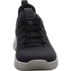 A front view of a navy blue Ecco sneaker with a gray sole. Produktbild-Vorschau