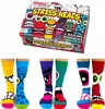 3 paires de chaussettes design anti-stress pour hommes Voir les images du produit 2