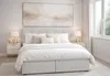 AX LIVING Boxspringbett Galata 140x200 Beige mit Topper Produktbild-Vorschau 1