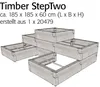 JUWEL Timber ErgoLine lit surélevé 185 x 40 x 125 cm Voir les images du produit 11